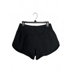 Black Women's Activewear Shorts with Stretch Fabric